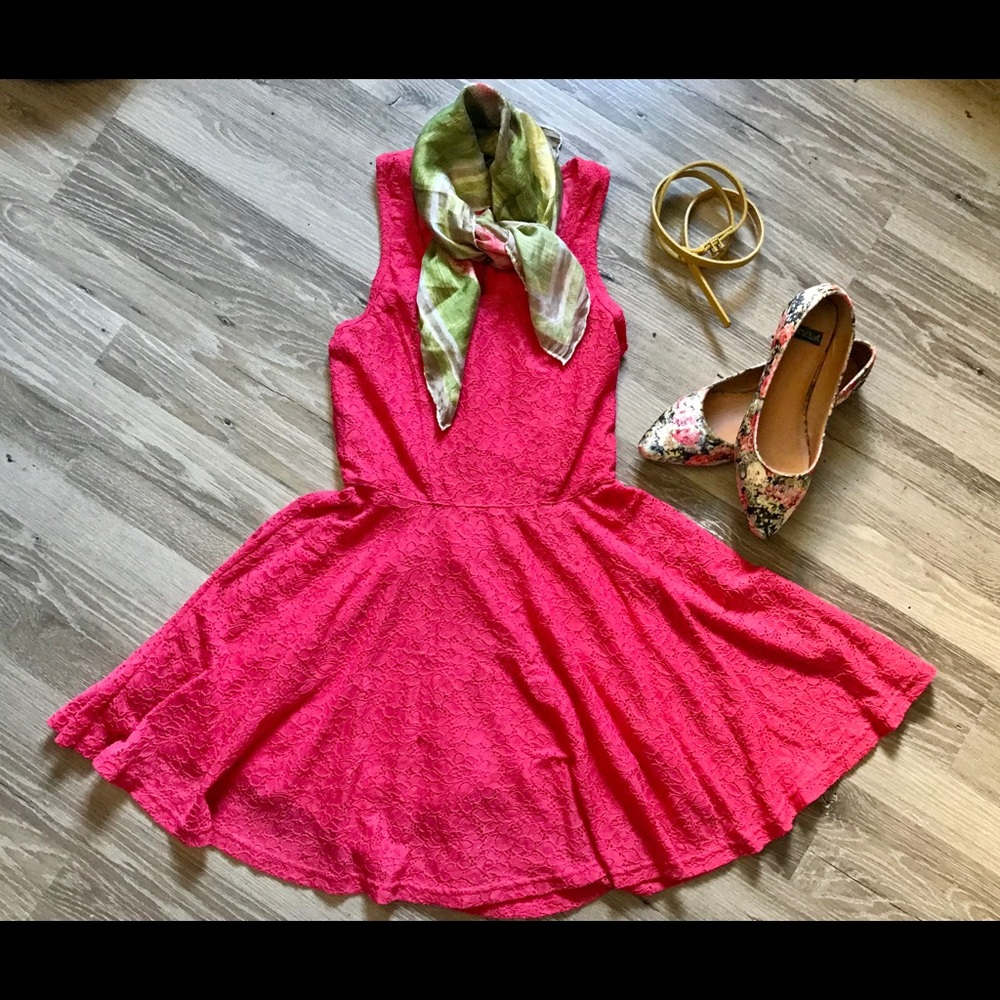 Maurice’s A-Line Dress in Coral Lace🌤🌸🌷